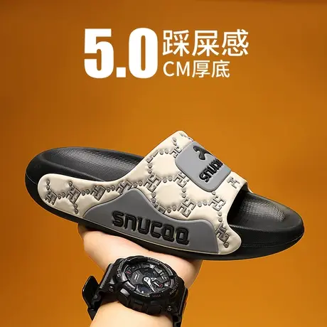 椰子拖鞋男潮牌2024新款夏季外穿防滑运动凉拖男士踩屎感沙滩凉鞋商品大图