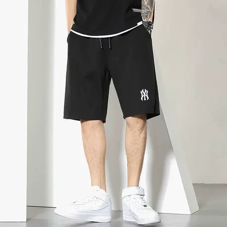 GxxH大码男装潮牌新款潮运动裤宽松五分裤加肥加大印花休闲短裤夏商品大图