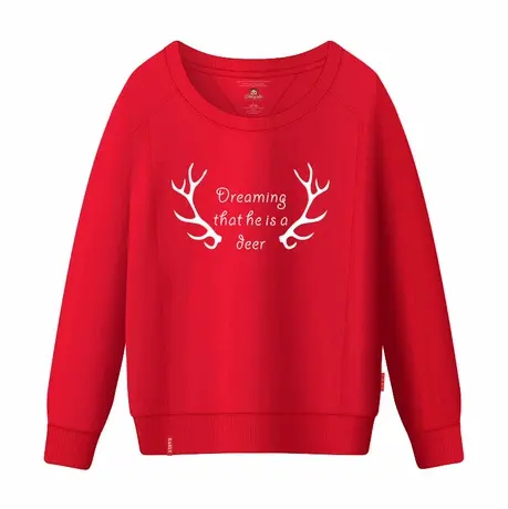 Ohlyah品牌2023新款秋装加绒卫衣男女大码潮字母圆领外套学生上衣商品大图