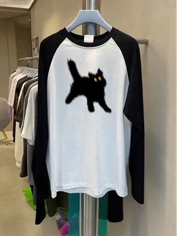 春秋装仿棉长袖t恤女2023新款冬季时尚洋气时髦内搭打底衫上衣服商品大图