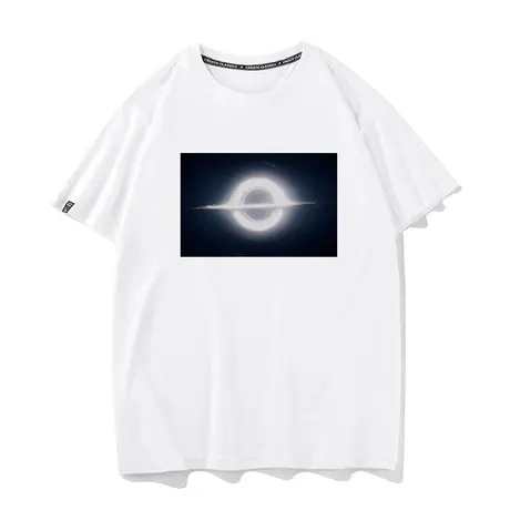 秀洛黑洞星际穿越nasa夏季纯棉短袖t恤打底衫宽松纯棉衣服半截袖商品大图