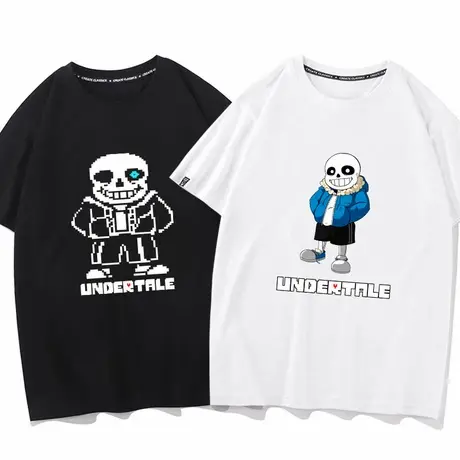 秀洛传说之下 Steam游戏周边T恤Undertale夏季短袖二次元衣服商品大图