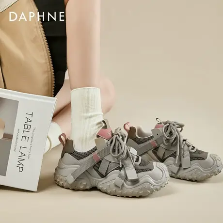 达芙妮厚底老爹鞋女春夏季鞋子女款2025新款休闲鞋透气运动鞋女鞋商品大图