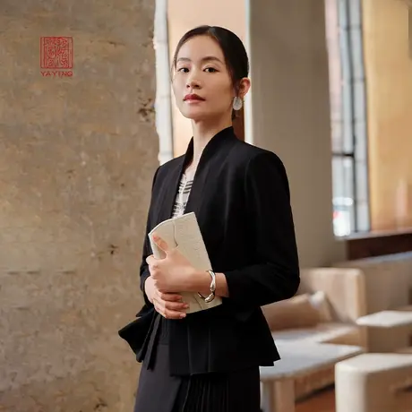 EP雅莹高端系列 国风新中式收腰显瘦西装外套 春夏商场同款1102A图片