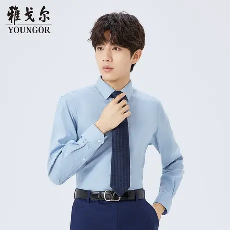 雅戈尔奥莱 商场同款男士衬衫秋季新款官方商务休闲长袖衬衫商品大图