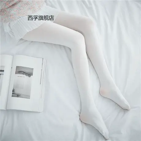 开裆白色丝袜女JK夏季薄款天鹅绒连裤袜春秋可爱日系性感免脱袜子商品大图