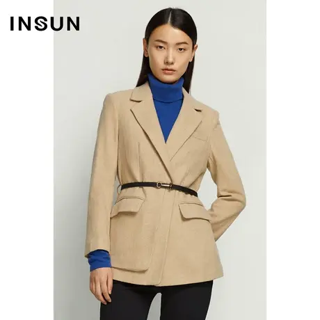 INSUN恩裳秋季毛呢西装外套小众图片