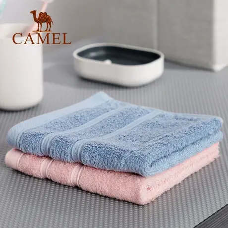 Camel/骆驼家居素色小毛巾加厚四方快速吸水蓬松浴巾纯棉家用方巾商品大图