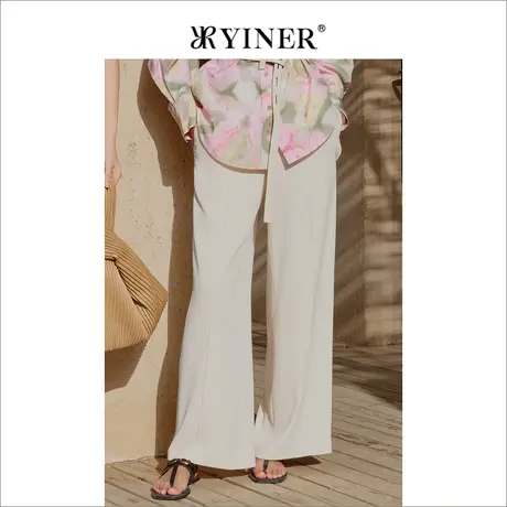 【天丝系列】YINER音儿女装夏复古直筒莱赛尔牛仔裤商品大图