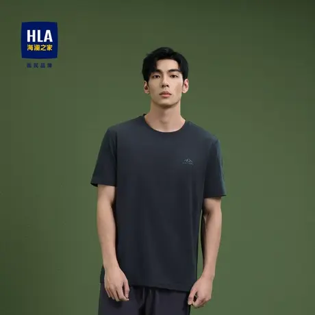 HLA/海澜之家sportsday马术运动T恤24春夏新户外生活凉感短袖男商品大图