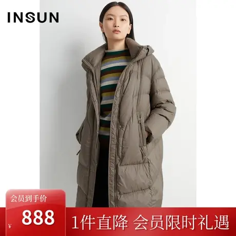 恩裳2022冬季时尚蓬松柔软面包型休闲保暖鸭绒羽绒服商品大图
