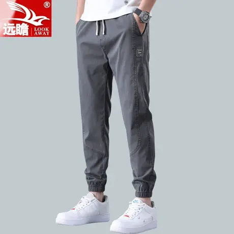 夏天休闲裤男夏季薄款2022新款爆款男裤男士宽松直筒束脚裤子男款商品大图