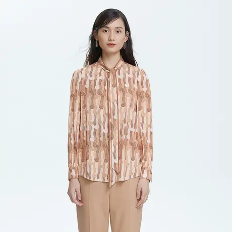 【在淘六公主】LANCY/朗姿时尚通勤高端商务衬衫女士商场同款专柜图片