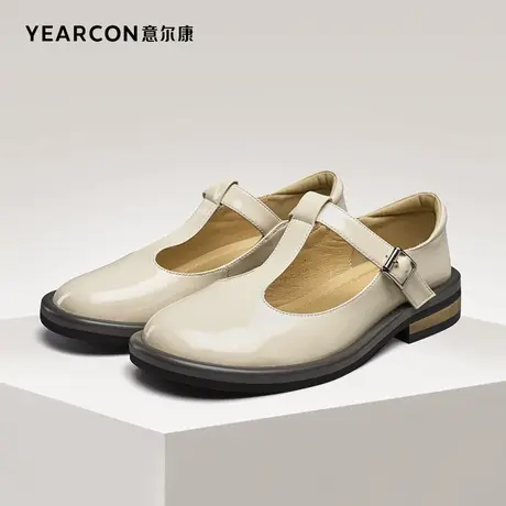 意尔康官方旗舰店女鞋玛丽珍鞋平底一脚蹬单鞋outlets商品大图