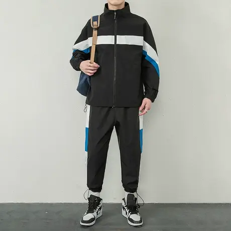 冬季男款外套男士韩版潮流时尚运动套装2024新款上衣服男装秋冬款图片