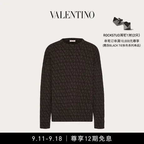 【12期免息】华伦天奴VALENTINO男士V标志羊毛圆领针织衫商品大图