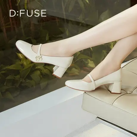 Dfuse迪芙斯秋季新款圆头甜美时尚经典玛丽珍鞋女DF33111215商品大图
