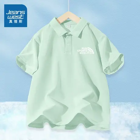 真维斯童装儿童短袖T恤夏季男童夏装2025新款体恤衫男大童POLO衫图片