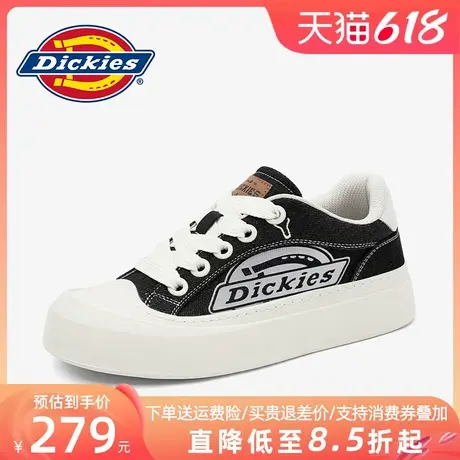 Dickies男鞋2025新款夏季透气厚底帆布板鞋男款男士休闲鞋子潮鞋商品大图