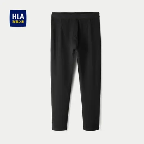 HLA/海澜之家远红外保暖秋裤2025秋冬新款膝盖贴片磨毛贴身裤子男图片