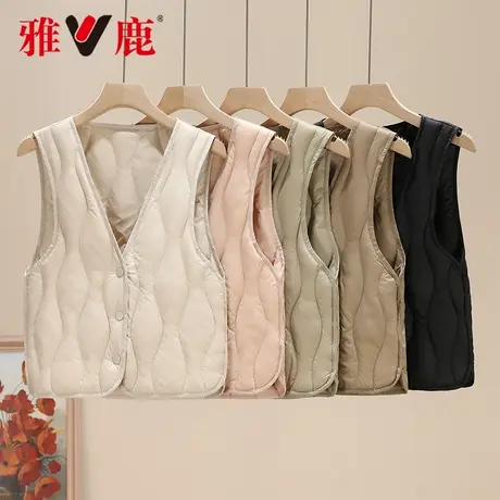 2025年雅鹿官方新款轻薄羽绒马甲女款内胆背心羽绒服女装超保暖图片