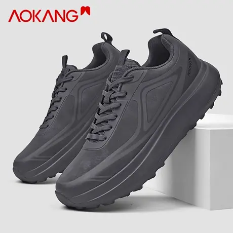 奥康男鞋2026新款春季休闲百搭运动鞋男款软底轻便透气减震跑步鞋图片