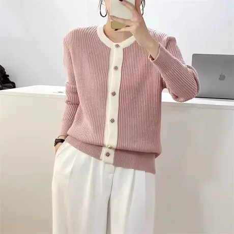 今年流行的漂亮毛衣开衫外套女秋冬2023新款爆款设计感小众小香风图片