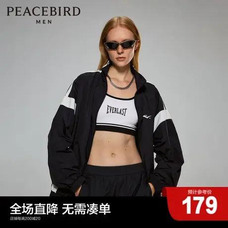 【AIRxPEACE】太平鸟男装撞色运动夹克潮宽松休闲外套BBCD2104商品大图