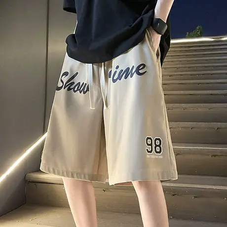 夏季新款外穿篮球运动短裤男ins薄款健身跑步宽松休闲五分裤子潮图片