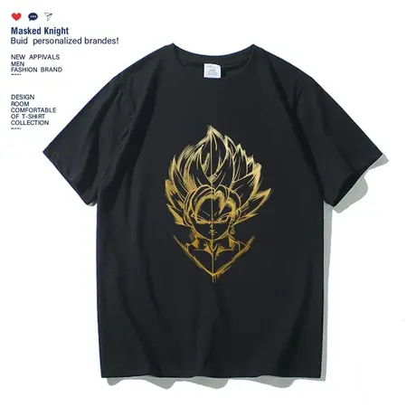 悟空短袖t恤男情侣装学生宽松圆领纯棉男生上衣港风2023夏季体恤商品大图