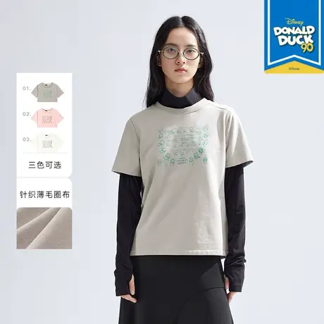 播迪士尼唐老鸭系列商场同款短袖T恤宽松圆领上衣 BDR1YD0221图片