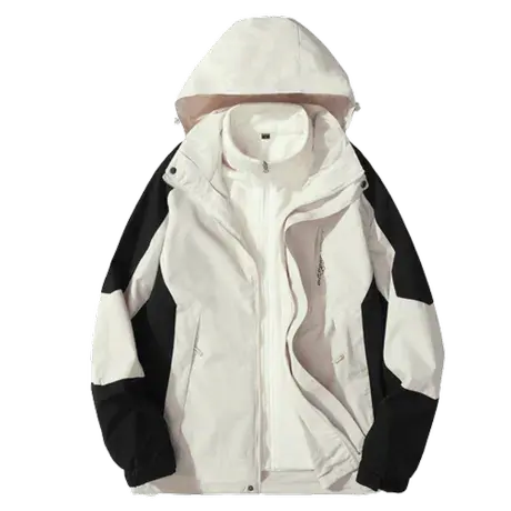 冲锋衣男女三合一可拆卸夏季大码防风潮牌22新款西藏登山服外套商品大图