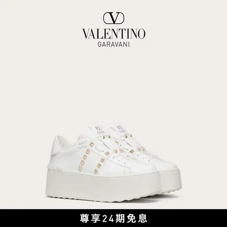 [12期免息]华伦天奴VALENTINO女士 ROCKSTUD UNTITLED 小白鞋图片