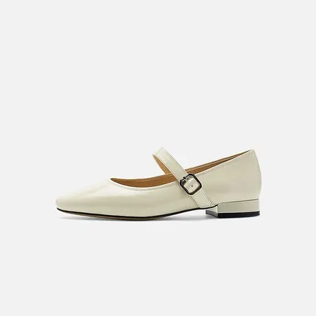 Nine West/玖熙2025年春季新款玛丽珍鞋女圆头浅口平跟通勤女单鞋图片