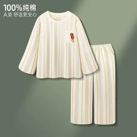 【柔软纯棉】睡衣女款长袖春秋可爱卡通宽松可外穿少女家居服套装商品大图