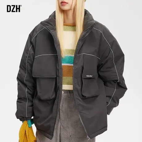 男士工装夹克棉服男2023年新款冬季外套中性风加厚保暖棉衣飞行服图片