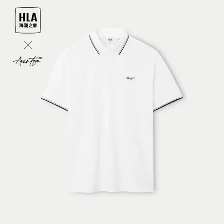 HLA/海澜之家轻商务时尚系列短袖POLO衫24春夏新凉感上衣男图片