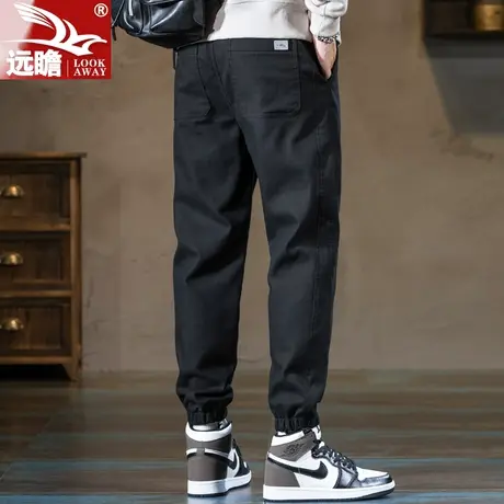 工装裤男士2023春秋新款宽松束脚百搭休闲长裤青少年哈伦运动裤商品大图