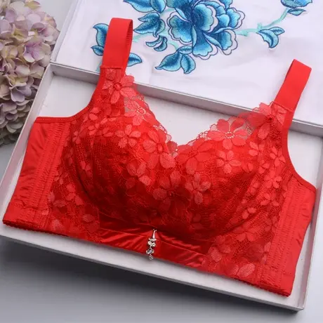 内衣女无钢圈超薄透气显胸小收副乳文胸无海绵薄款聚拢调整型胸罩图片