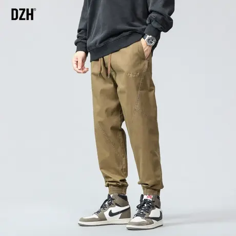 男士潮牌休闲裤秋冬款男束脚裤子男款2024新款宽松运动工装裤长裤商品大图
