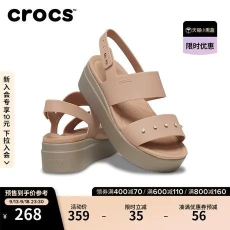 Crocs女鞋卡骆驰布鲁克林女士厚底凉鞋松糕鞋罗马鞋|209254商品大图