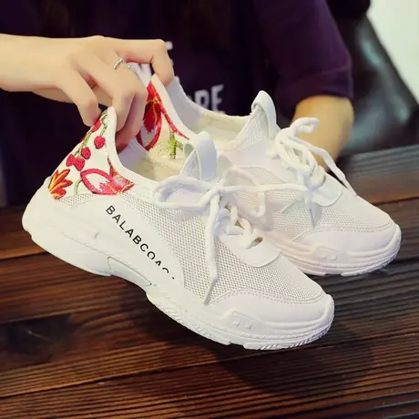 小白鞋女夏季2022新款百搭韩版潮学生镂空运动鞋网鞋女透气网面图片