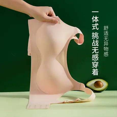 无痕果冻条内衣女无钢圈小胸聚拢bra薄款少女胸罩抹胸美背文胸商品大图