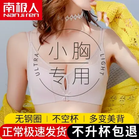 内衣女小胸聚拢无钢圈调整型收副乳上上托超薄款胸罩无痕美背文胸图片
