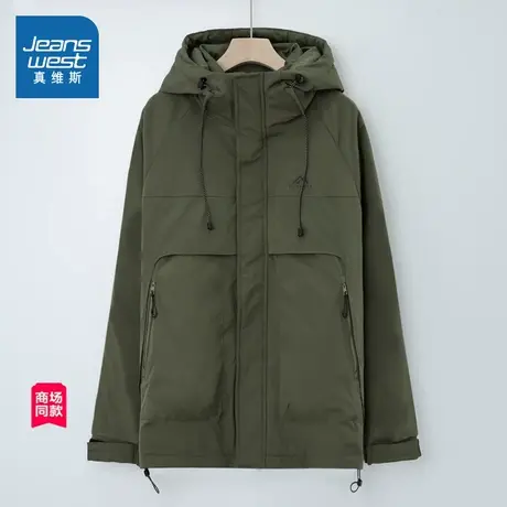 【商场同款】真维斯男装冬季新款 潮牌户外男士工装羽绒服外套商品大图