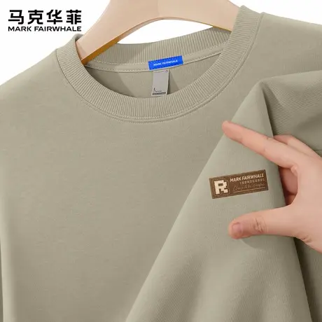 马克华菲卫衣男士秋季基础款上衣2025新款青少年潮流圆领打底衫X商品大图