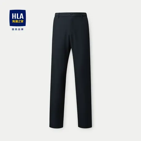 HLA/海澜之家含莫代尔休闲裤2023秋季新款直筒商务纯色弹力裤子男商品大图
