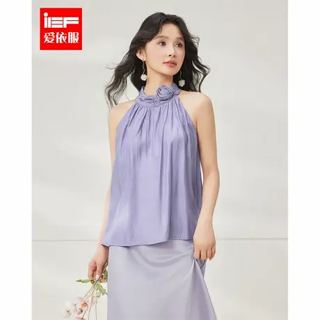 IEF/爱依服2025夏季新款法式纯欲精致性感小女人气质通勤百搭背心商品大图