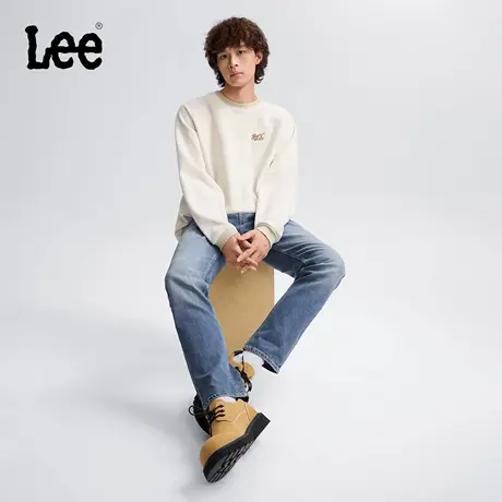 【张凌赫代言】Lee25秋冬新726标准中腰直筒五袋款中蓝色男牛仔裤商品大图