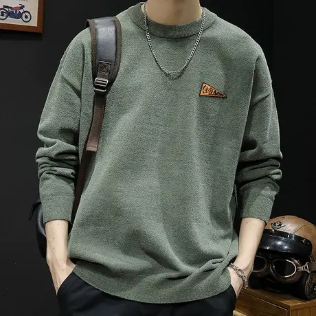 高级感纳米绒打底保暖毛衣男冬季内搭圆领男士加肥加大码2022新款图片